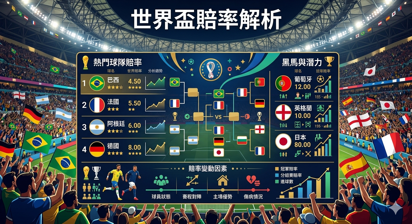 世界盃賠率解析
